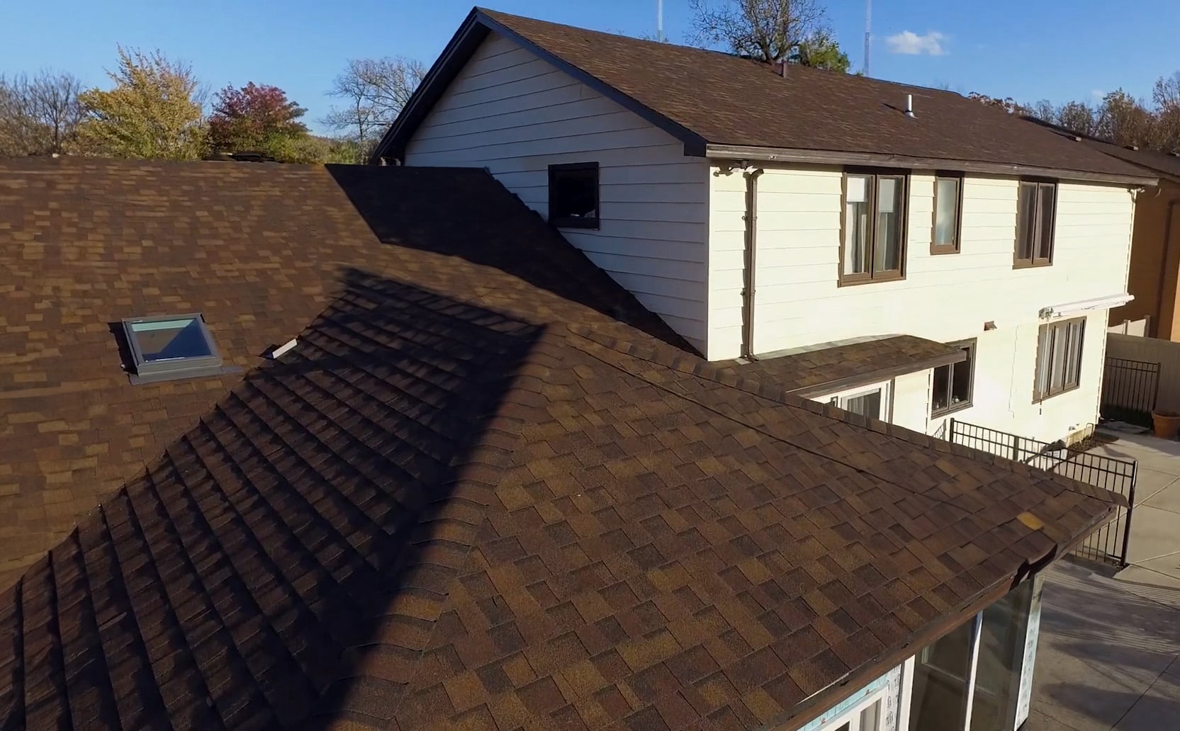 Aerial Roofing Work